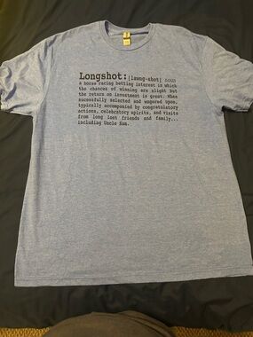 Gildan Light Blue 'Longshot' Definition Graphic Tee